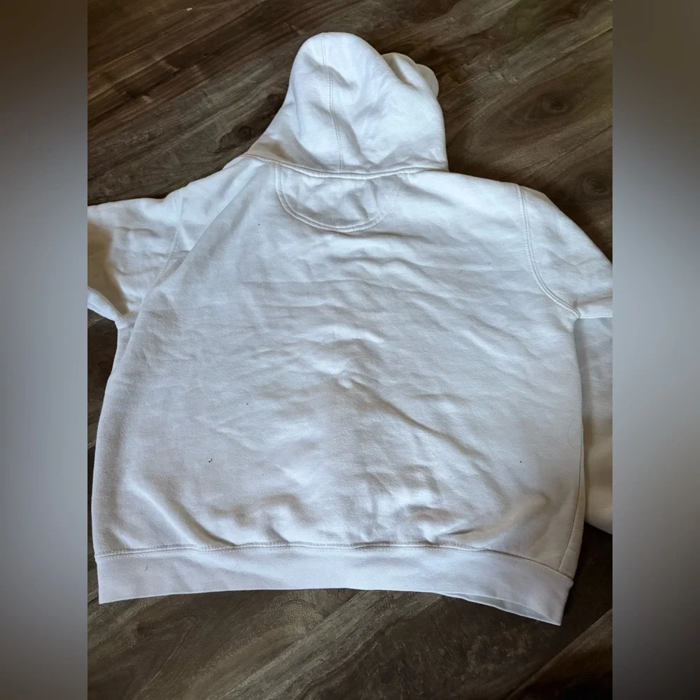 Fox White Full-Zip Hoodie with Small Chest Logo - Picture 6 of 6